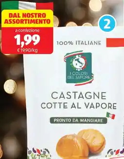ALDI I colori del sapore castagne italiane cotte al vapore offerta