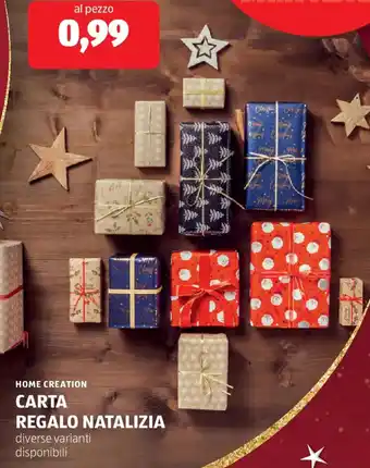 Home creation carta regalo natalizia
