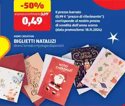 ALDI Home creation biglietti natalizi offerta