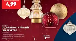ALDI Casalux decorazioni natalizie led in vetro offerta
