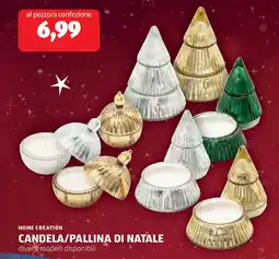 ALDI Home creation candela/pallina di natale offerta