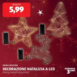 ALDI Home creation decorazione natalizia a led offerta