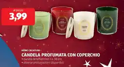 ALDI Home creation candela profumata con coperchio offerta