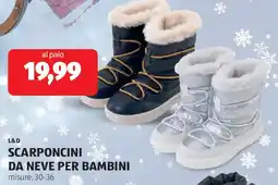 ALDI L&d scarponcini da neve per bambini offerta