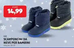 ALDI L&d scarponcini da neve per bambini offerta