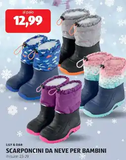 ALDI Lily & dan scarponcini da neve per bambini offerta