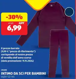 ALDI Crane intimo da sci per bambini offerta