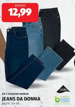ALDI Up 2 fashion women jeans da donna offerta