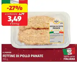 ALDI Il podere fettine di pollo panate offerta