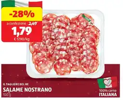 ALDI Il tagliere del re salame nostrano offerta