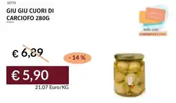 Prezzemolo e Vitale Giu giu cuori di carciofo offerta