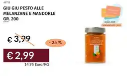 Prezzemolo e Vitale Giu giu pesto alle melanzane e mandorle offerta