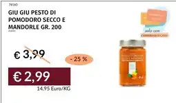 Prezzemolo e Vitale Giu giu pesto di pomodoro secco e mandorle offerta