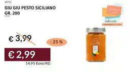 Prezzemolo e Vitale Giu giu pesto siciliano offerta