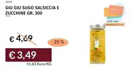 Prezzemolo e Vitale Giu giu sugo salsiccia e zucchine offerta