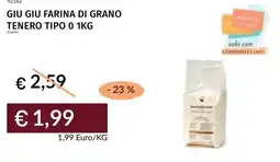 Prezzemolo e Vitale Giu giu farina di grano tenero tipo o offerta