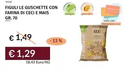 Prezzemolo e Vitale Figuli le guschette con farina di ceci e mais offerta