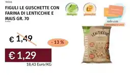 Prezzemolo e Vitale Figuli le guschette con farina di lenticchie e mais offerta