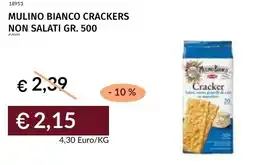 Prezzemolo e Vitale Mulino bianco crackers non salati offerta