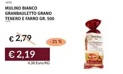 Prezzemolo e Vitale Mulino bianco granbauletto grano tenero e farro offerta