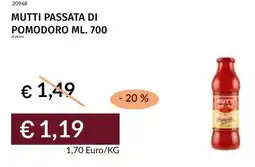 Prezzemolo e Vitale Mutti passata di pomodoro offerta