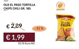 Prezzemolo e Vitale Old el paso tortilla chips chili offerta