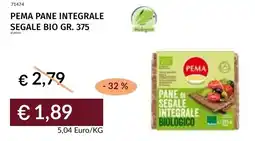 Prezzemolo e Vitale Pema pane integrale segale bio offerta