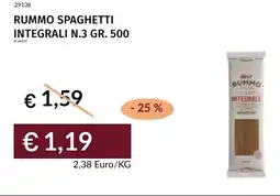 Prezzemolo e Vitale Rummo spaghetti integrali N.3 offerta