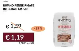 Prezzemolo e Vitale Rummo penne rigate integrali offerta