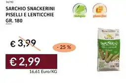 Prezzemolo e Vitale Sarchio snackerini piselli e lenticchie offerta