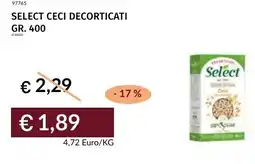 Prezzemolo e Vitale Select ceci decorticati offerta