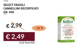 Prezzemolo e Vitale Select fagioli cannellini decorticati offerta