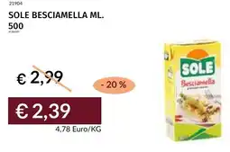 Prezzemolo e Vitale Sole besciamella offerta