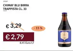 Prezzemolo e Vitale Chimay blu birra trappista offerta