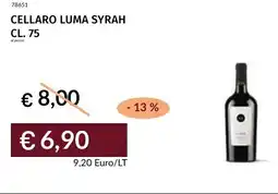 Prezzemolo e Vitale Cellaro luma syrah offerta