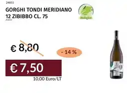 Prezzemolo e Vitale Gorghi tondi meridiano 12 zibibbo offerta