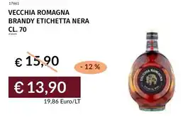 Prezzemolo e Vitale Vecchia romagna brandy etichetta nera offerta
