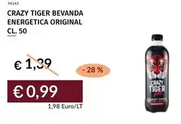 Prezzemolo e Vitale Crazy tiger bevanda energetica original offerta