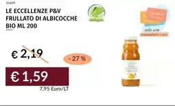Prezzemolo e Vitale Le eccellenze p&v frullato di albicocche bio offerta