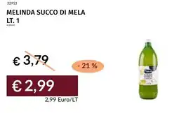 Prezzemolo e Vitale Melinda succo di mela offerta