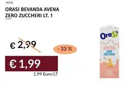 Prezzemolo e Vitale Orasi bevanda avena zero zuccheri offerta