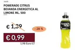 Prezzemolo e Vitale Powerade citrus bevanda energetica al limone offerta