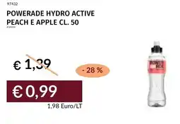 Prezzemolo e Vitale Powerade hydro active peach e apple offerta