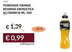 Prezzemolo e Vitale Powerade orange bevanda energetica all'arancia offerta