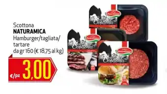 Naturamica Scottona Hamburger/tagliata/tartare da 160gr