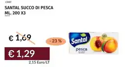 Prezzemolo e Vitale Santal succo di pesca offerta