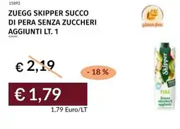 Prezzemolo e Vitale Zuegg skipper succo di pera senza zuccheri aggiunti offerta