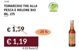 Prezzemolo e Vitale Tomarchio the alla pesca e melone bio offerta