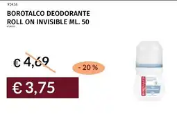 Prezzemolo e Vitale Borotalco deodorante roll on invisible offerta