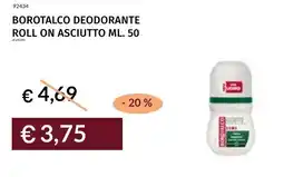 Prezzemolo e Vitale Borotalco deodorante roll on asciutto offerta